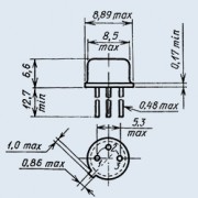 ТРАНЗИСТОР 2N2219A Au to-39