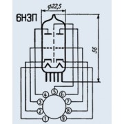РАДИОЛАМПА 6Н3П