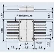 МИКРОСХЕМА 133 ИМ2 Au (К 133 ИМ2)