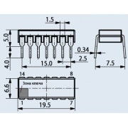 МИКРОСХЕМА КР 1533 ТВ10 dip-14