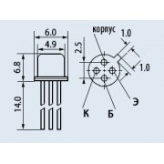 ТРАНЗИСТОР ГТ 322 А Ni to-72