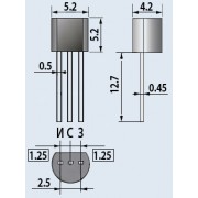 ТРАНЗИСТОР КП 502 А to-92