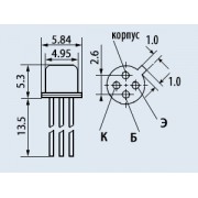 ТРАНЗИСТОР КТ 368 А Au (2Т 368 А)