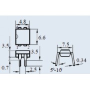 ОПТОПАРА PC123 dip-4