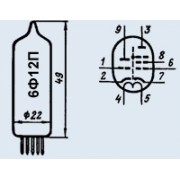6 ф 12 п. Радиолампа 6ф12п. Радиолампа 6ф12п характеристики. Цоколевка лампы 6ф12п. П12-6 лампа.
