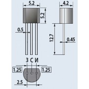 ТРАНЗИСТОР КП 302 А1 to-92