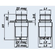КНОПКА П2П1Т-1БВ  