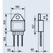 ТРАНЗИСТОР BU508A to-3p (2SD1433)