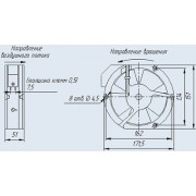 ВЕНТИЛЯТОР 220В 0,11А SANON A 2175-HBT