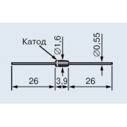 СТАБИЛИТРОН BZX55C5V1 0,5Вт 5,1В (BZX79-C5V)