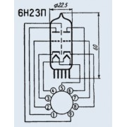 РАДИОЛАМПА 6Н23П