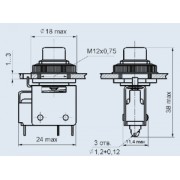 ТЕРМОПАРА погружная K-типа М8 резьба 0-400С 100мм 3м 