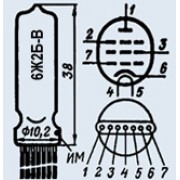 РАДИОЛАМПА 6Ж2Б-В