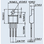 ТИРИСТОР BT137-800V to-220