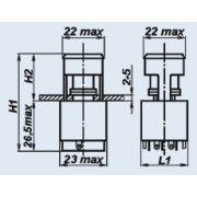 ПЕРЕКЛЮЧАТЕЛЬ освещения холодильника WA11-1 125В/250В 6А/1А 10мм NC 