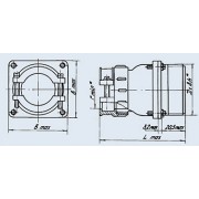 РАЗЪЕМ C/4F X27 (розетка) Perlos