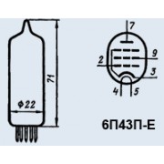 РАДИОЛАМПА 6П43П-Е