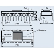 МИКРОСХЕМА М 556 РТ7А Au dip-24