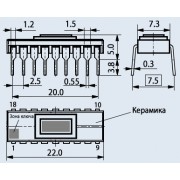 МИКРОСХЕМА К 1113 ПВ1А Au dip-18