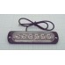 АВТОЛАМПА сигнальная 6LED 12-24В 11х2,8см 12Вт желтая 