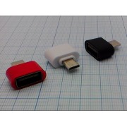 ПЕРЕХОДНИК micro USB шт. - USB гн.