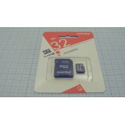 КАРТА ПАМЯТИ micro Smartbuy 32Гб 10класс