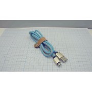 ШНУР SH0022-V8 micro USB 1м кожа