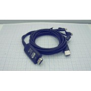АДАПТЕР USB/M - HDMI шт. + micro USB, TYPE-C, 3,5мм шт.