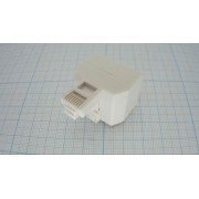 ПЕРЕХОДНИК тлф RJ 45 шт. - 2 RJ 45 гн. №6-183