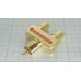 ПЕРЕХОДНИК 2RCA гн. - RCA шт. металл 